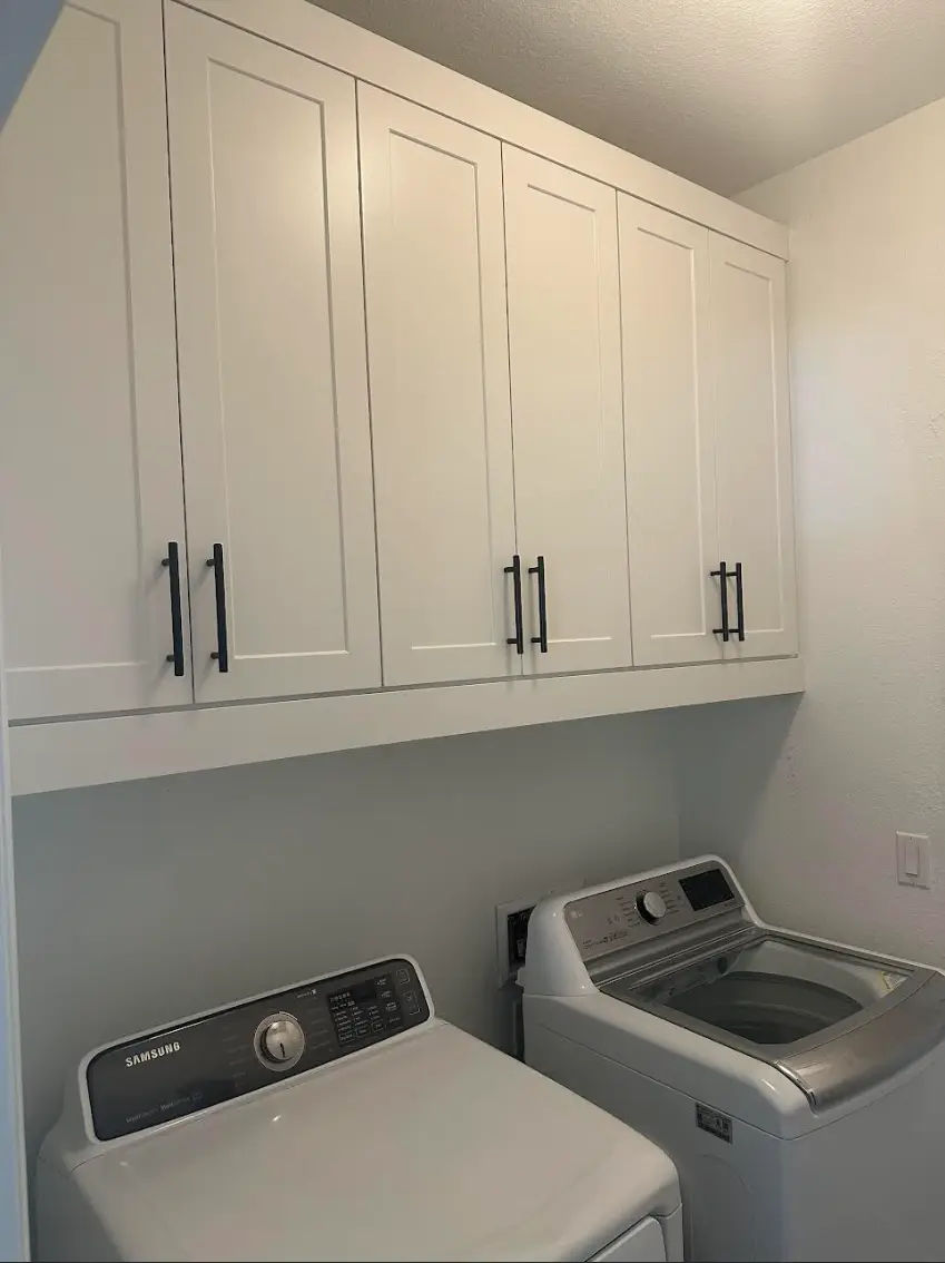 Custom laundry and pantry storage