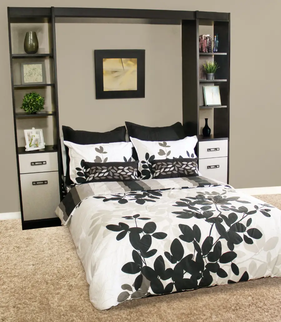 Custom Murphy bed with side towers